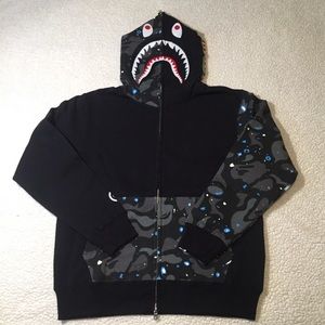 bape shark hoodie
